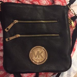 Michael Kors black cross body bag